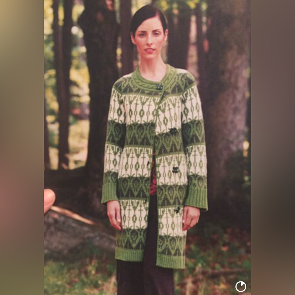 Sparrow Pine Creek Irish fair isle sweater coat